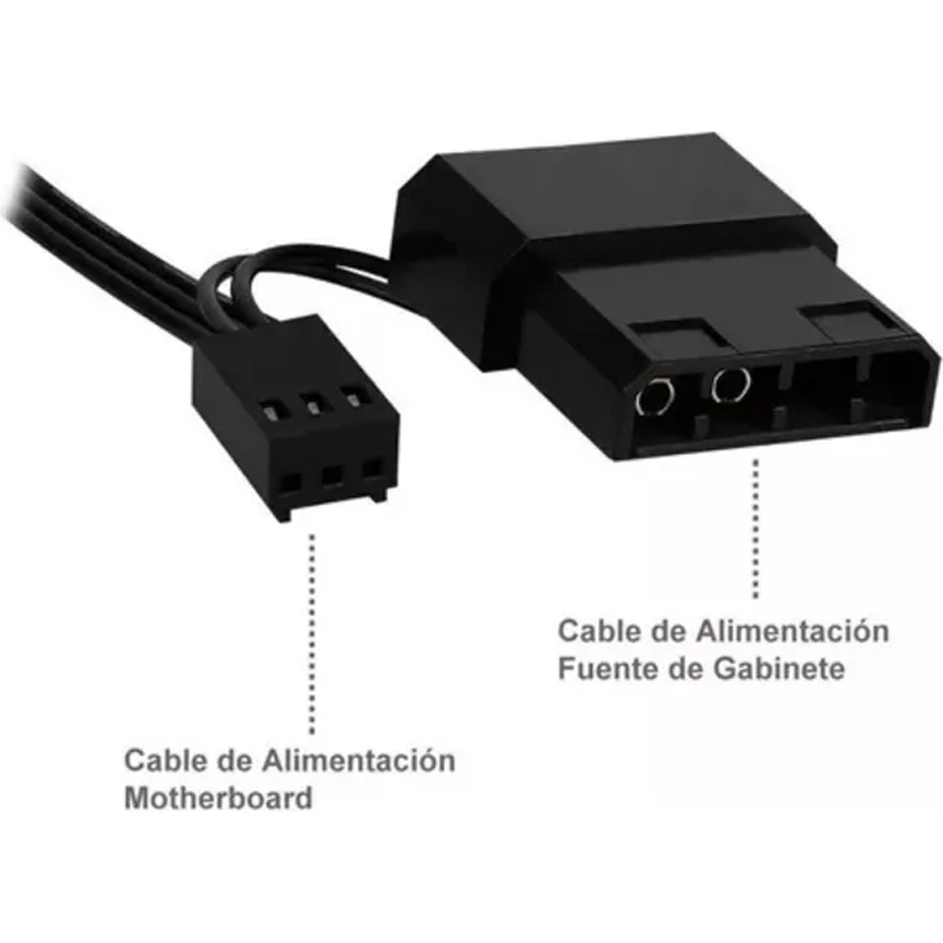 Cooler Fan Seisa Hw12j03 120mm Negro Rainbow